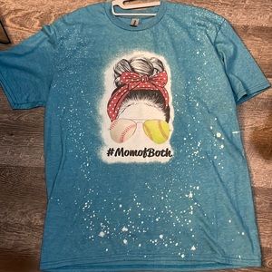 Mom shirt baseball softball subliminal bleach shirt unisex